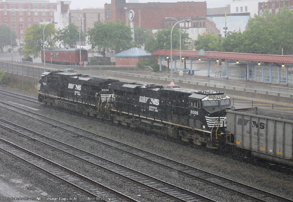 Empty coal train